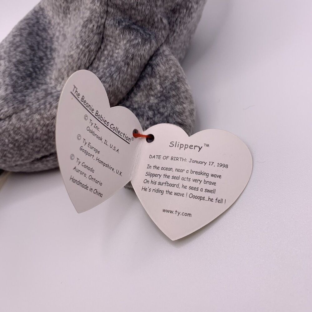 Ty Beanie Babies 1998 Slippery The Seal - Picture 4 of 7